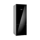 BOSCH Freestanding Fridge Freezer Glass Door, Black - ثلاجة بوش باب زجاج