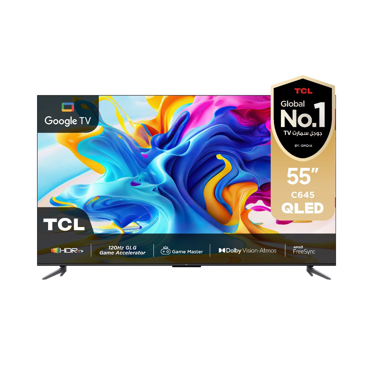 TCL 55-Inch C645 QLED 4K HDR Smart Google TV – 55C645