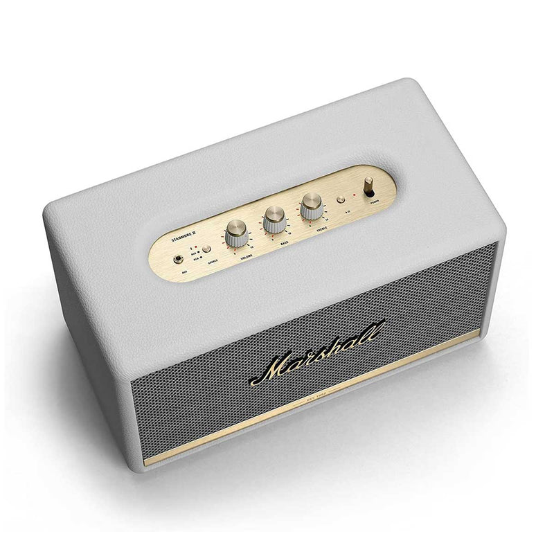 MARSHALL 877 , 1002486 Stanmore II Wireless Bluetooth Speaker White مكبر صوت مارشال