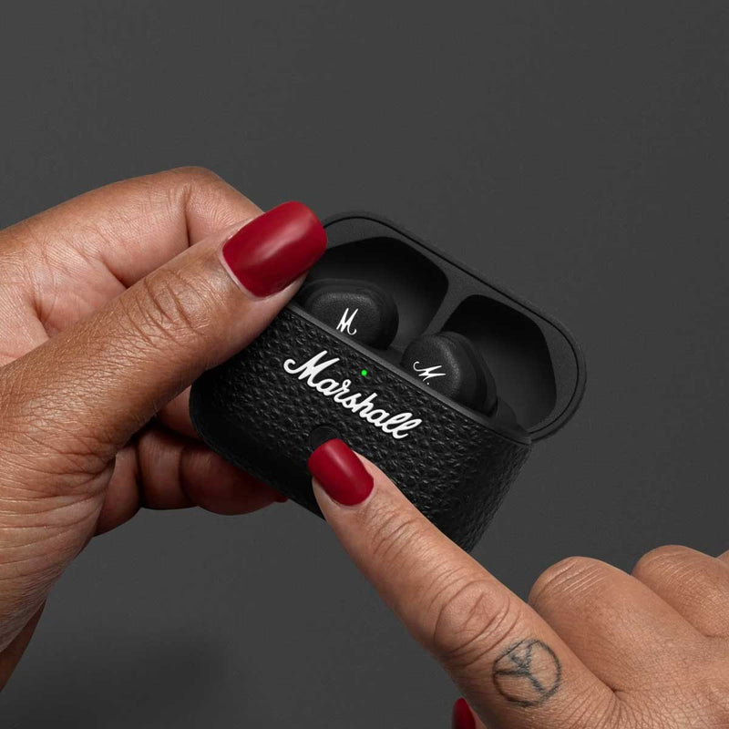 MARSHALL 863 , 1006450 Motif II A.N.C Active Noise-Canceling Earbuds, Black سماعة بلوتوث مارشال