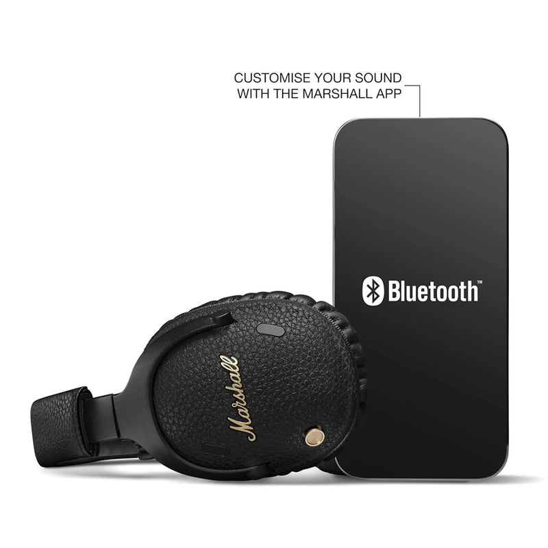 MARSHALL 869 , 1006861 Monitor III A.N.C. Wireless Noise Cancelling Headphones in Black سماعة هيدفون مارشال