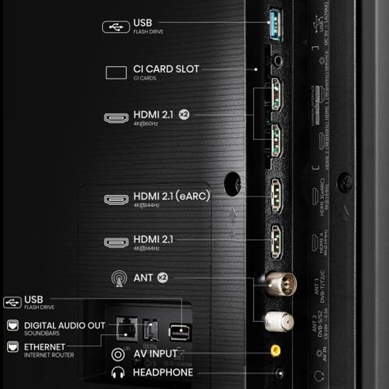HISENSE 100E7NQ PRO QLED Smart TV, 100 Inch شاشة حجم 100 هايسنس