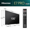 HISENSE 100E7NQ PRO QLED Smart TV, 100 Inch شاشة حجم 100 هايسنس