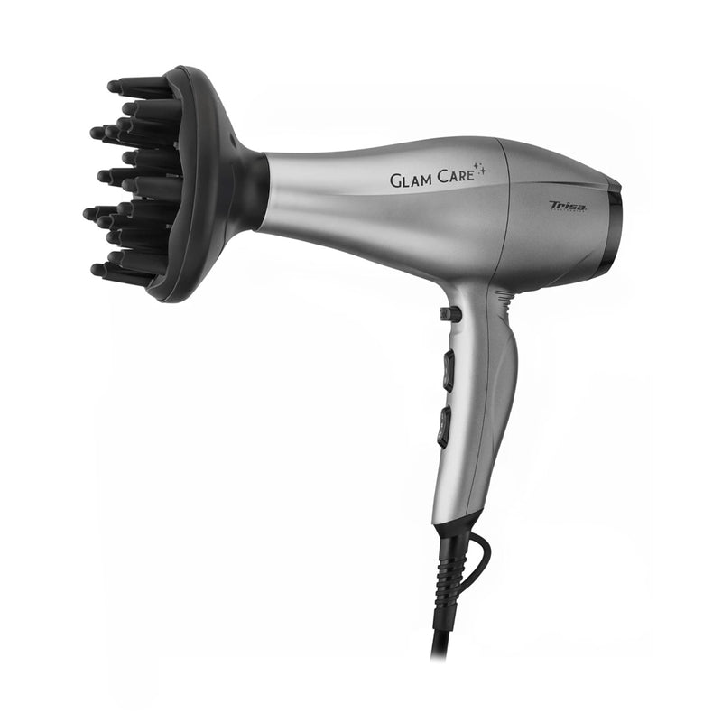 TRISA 1065.47 Glam Care Hair Dryer 2200 W, Silver مجفف شعر تريزا
