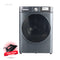 DENKA MWM-12DGFL Front Load Washer Dryer Combo 12kg, Dark Grey + IST-2400PB  هدية