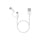 XIAOMI 15304 2-in-1 USB Cable Micro USB to Type C (30cm) White