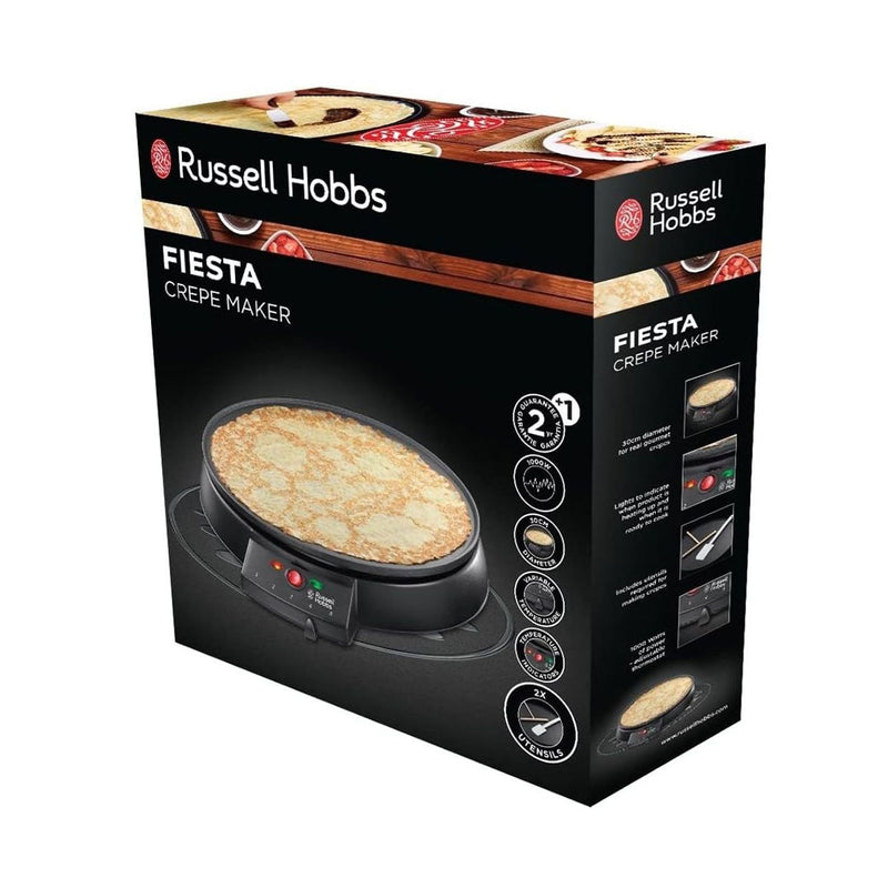 آلة صنع الكريب 1000 واط من راسل هوبز Russell Hobbs 20920-56 Fiesta Crepe Maker