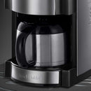 RUSSELL HOBBS 21430 Buckingham Grind & Brew Thermo Coffee Machine, Stainless Steel صانعة قهوه رسل هوبس