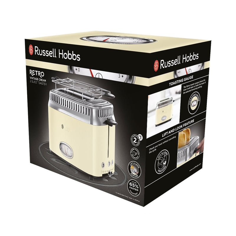 RUSSELL HOBBS 21682 Toaster, Cream