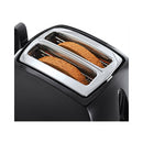 RUSSELL HOBBS 22601 Textures Plus 2 Slice Toaster, Black محمصة خبز روسل هوبس