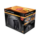 RUSSELL HOBBS 22601 Textures Plus 2 Slice Toaster, Black محمصة خبز روسل هوبس