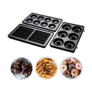 RUSSELL HOBBS 25490 3 Pack Treat Plates , Black مجموعة من 3 أطباق للحلوى