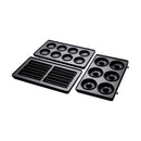 RUSSELL HOBBS 25490 3 Pack Treat Plates , Black مجموعة من 3 أطباق للحلوى