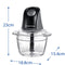 RUSSELL HOBBS 27131 Desire Matte Charcoal Mini Chopper, Black محضرة طعام روسل هوبس