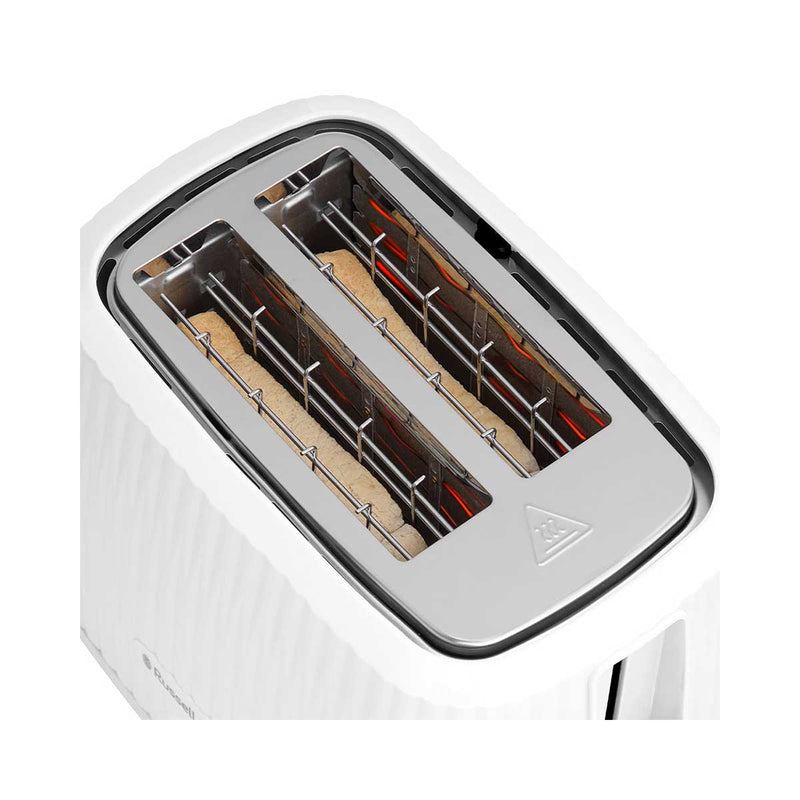 RUSSELL HOBBS 27370 Eden 2 Slice Toaster, White محمصة روسل هوبس