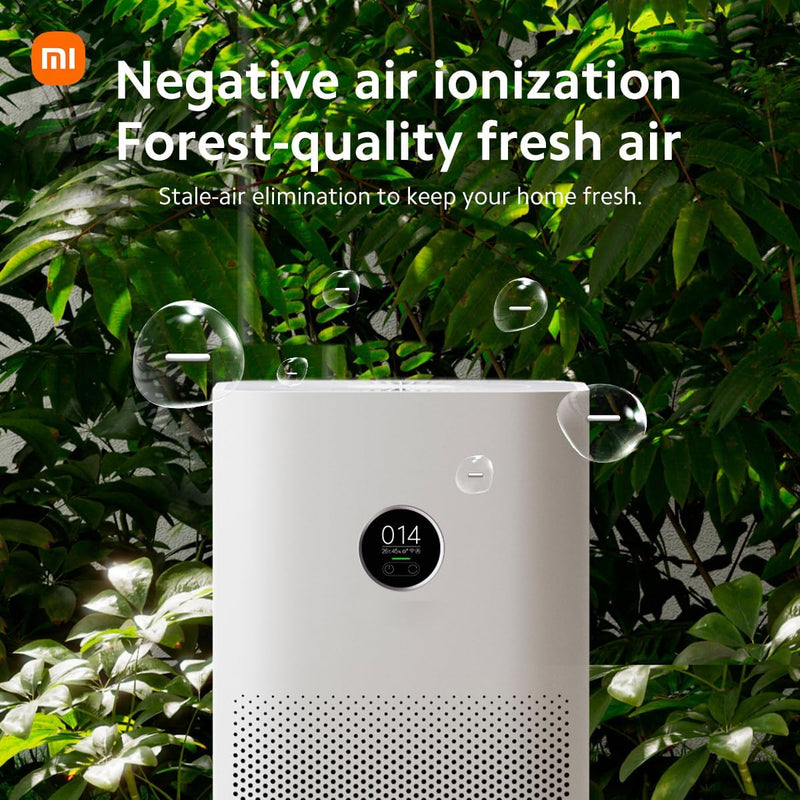 XIAOMI 33927 Smart Air Purifier 4 EU Breathe clean, breathe healthy, White جهاز تنقية الهواء الذكي شاومي