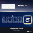 TCL TAC-24CHSD/MAX  VoxIN 2 ton T3 ربط ذكي انفيرتر 6 مراحل تحكم وتحويل تلقائي سوبر استوائي  Inverter + هدية TY-LWYR83B