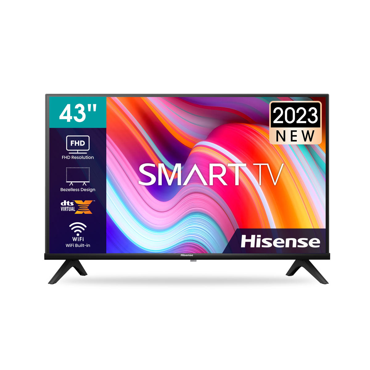 Hisense 43-Inch Class H4 Series LED Roku Smart TV with Google Assistant and  Alexa Compatibility (43H4G, 2021 Model)