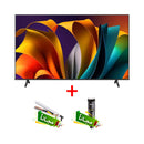 HISENSE 50A62QS 4K Ultra HD Smart Television, 50 Inch + Free gift Fakir stubby + Free gift Fakir Harvey تلفزيون  4K Ultra HD الذكي، 50 بوصة + هدية مجانية Fakir stubby + هدية مجانية Fakir Harvey