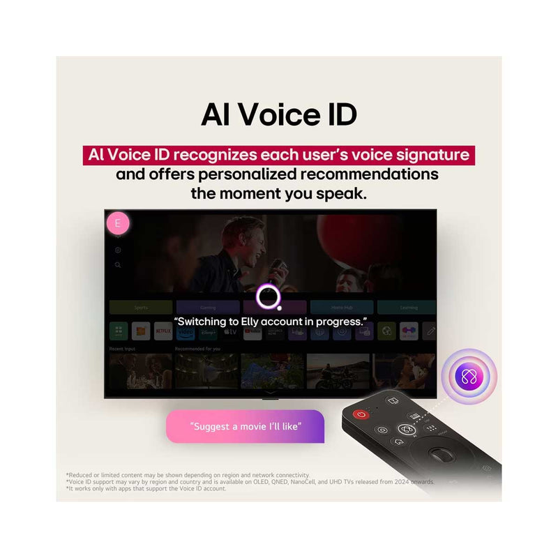 LG 65UA85006LA 65 Inch LG UHD AI UA85 4K Smart TV AI Magic remote HDR10 WebOS25 2025 شاشة حجم 65 ال جي