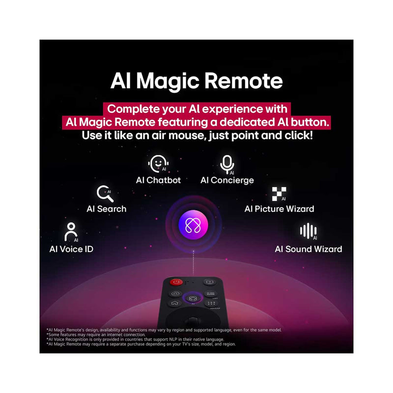 LG 65UA85006LA 65 Inch LG UHD AI UA85 4K Smart TV AI Magic remote HDR10 WebOS25 2025 شاشة حجم 65 ال جي