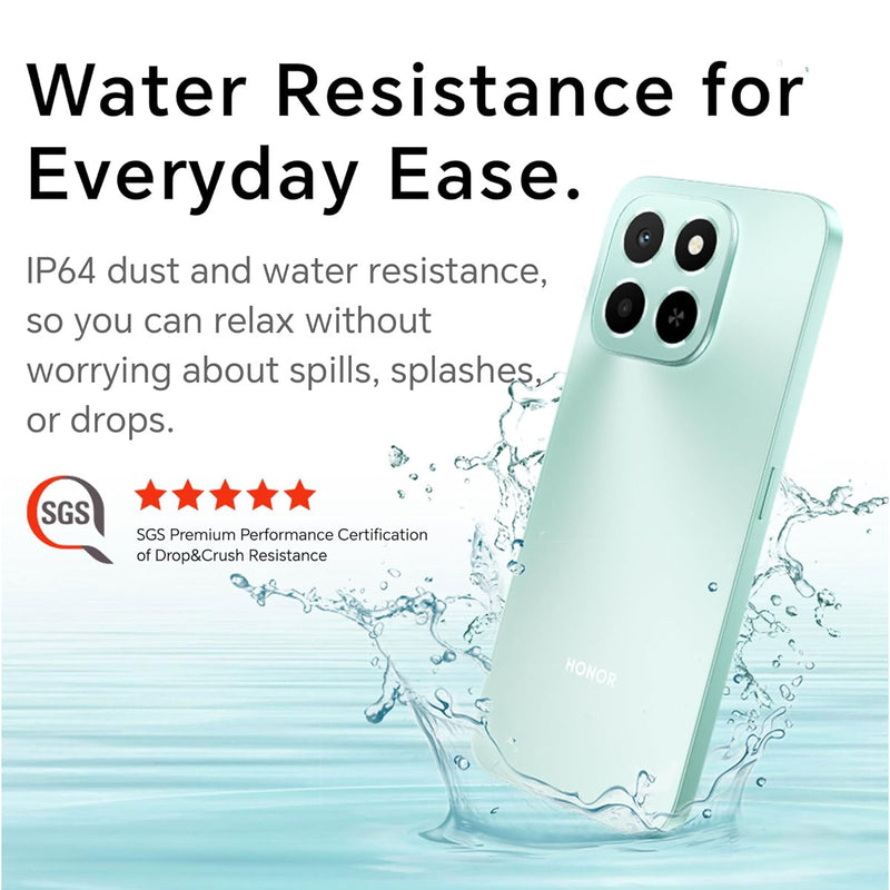 HONOR 5109BSVS X6C 4G 2025 | 6GB RAM 256GB Storage, Ocean Cyan X6C 4G هونر