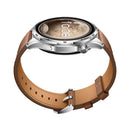 HONOR 5502ACGM Watch 6 BT Leather Strap 32MB+4GB, Twilight Brown ساعة ذكية تعمل بالبلوتوث مع سوار جلدي – ذاكرة 32 ميجابايت + 4 جيجابايت