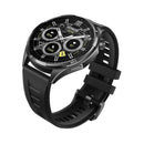 HONOR 5502ACGQ Watch 6 BT with Fluoroelastomer Strap 32MB+4GB, Shadow Black ساعة ذكية بتقنية البلوتوث سير من الفولاذ ذاكرة 32ميكابايت +4 كيكابايت