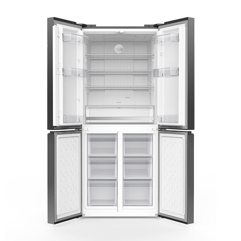 DENKA RM-550FDG Four Door Refrigerator Inverter System, Dark Grey