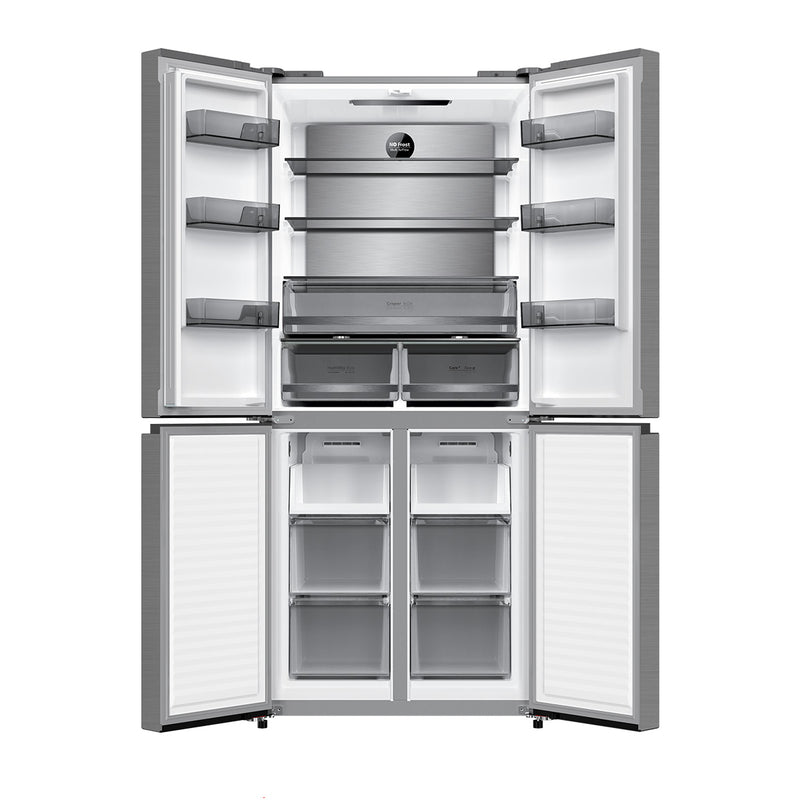 DENKA RM-670FDG Four Door Refrigerator Inverter System, Dark Grey