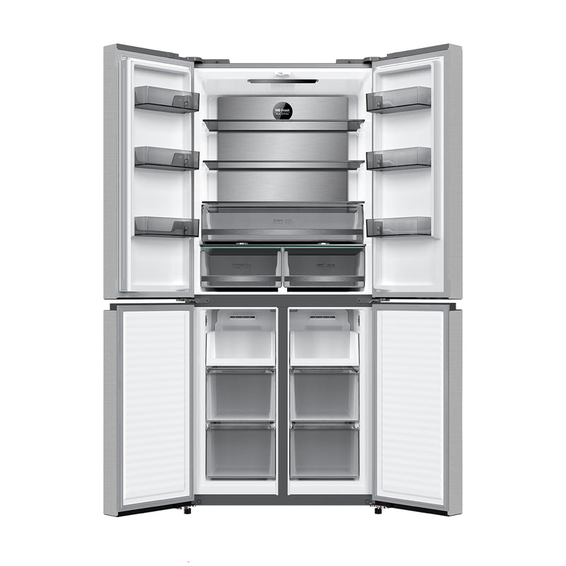 DENKA RM-550FLS Four Door Refrigerator Inverter System, Silver