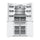 DENKA RM-550FW Four Door Refrigerator Inverter System, White بخاخ سعة 22 قدم