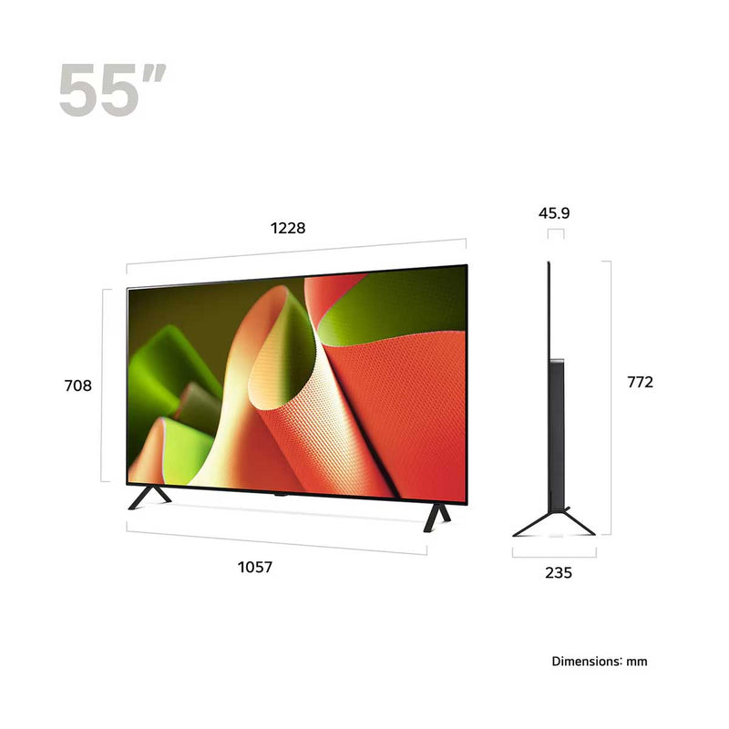 LG 55B46LA OLED AI B4 4K Smart TV 2024, 55 inch شاشة حجم 55