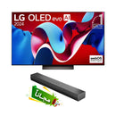 LG 65C46LA OLED evo AI C4 65 (165 cm) 4K Smart TV 2024, 65-Inch + Free gift S20A شاشة حجم 65 مدعومة بتقنية الذكاء الاصطناعي 4 كي  ال جي