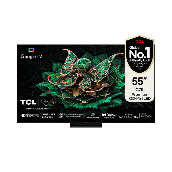 TCL C7K 55-Inch Premium QD-Mini LED Up to 2048 Zones HDR 2600 nits 240