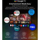 PHILIPS 55OLED810/12 Smart TV - 4K UHD OLED - Google TV - 3 Sided Ambilight - P5 AI Processor - 144Hz - Frameless Design - European origin, 55-Inch شاشة حجم 55 معالج بي 5 مدعوم بالذكاء الاصطناعي بدقة 4 كي + 144 هيرتز +اضائة من ثلاث جوانب فلبس