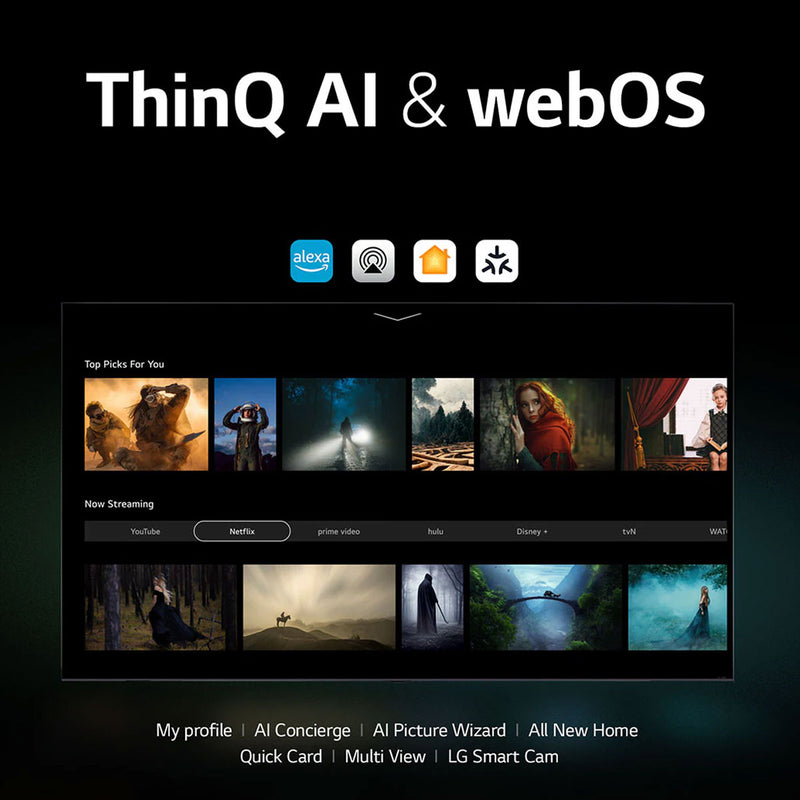 LG 55QNED816RA Colour Technology QNED TV QNED81R Series WebOS Smart AI ThinQ, 55 inch شاشة الجي حجم 55