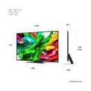 LG 55QNED86A6A QNED evo AI QNED86 MiniLED 4K Smart TV 2025, 55 Inch شاشة حجم 55 ايفو ميني ليد 4 كي ال جي