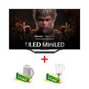 HISENSE 55U7N Class U7 Series Mini-LED ULED 4K  Vida , 55 Inch + Free gift Hitachi HEK-E50 + SB4029 فئة U7 سلسلة Mini-LED ULED 4K  Vida ، 55 بوصة + هدية مجانية Hitachi HEK-E50 + SB4029