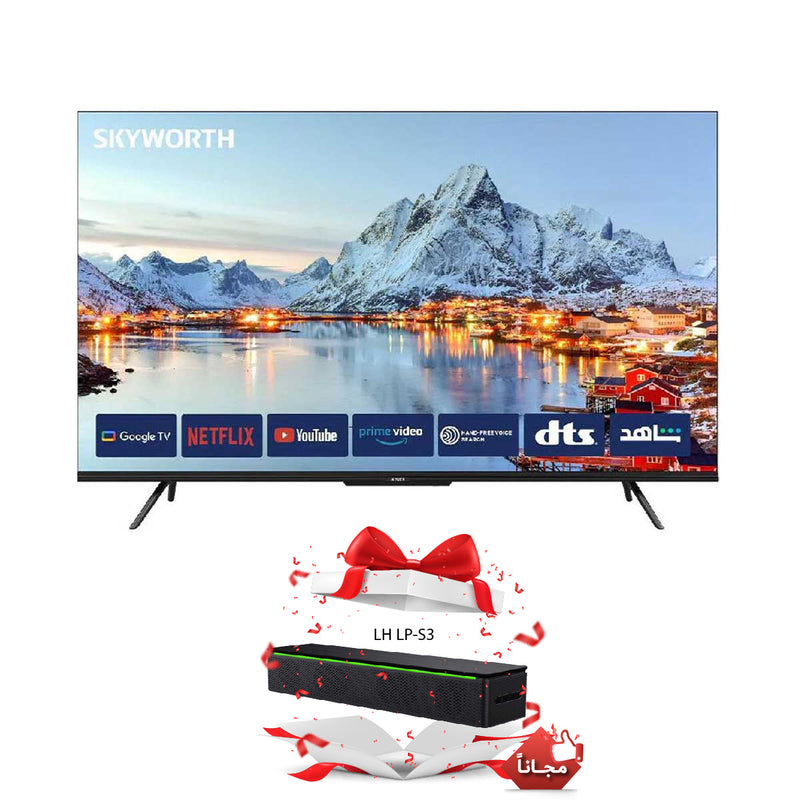 SKYWORTH 58SUE9350F UHD 4K Smart Google TV, 58 Inch شاشة سكاي وورث + Free Gift