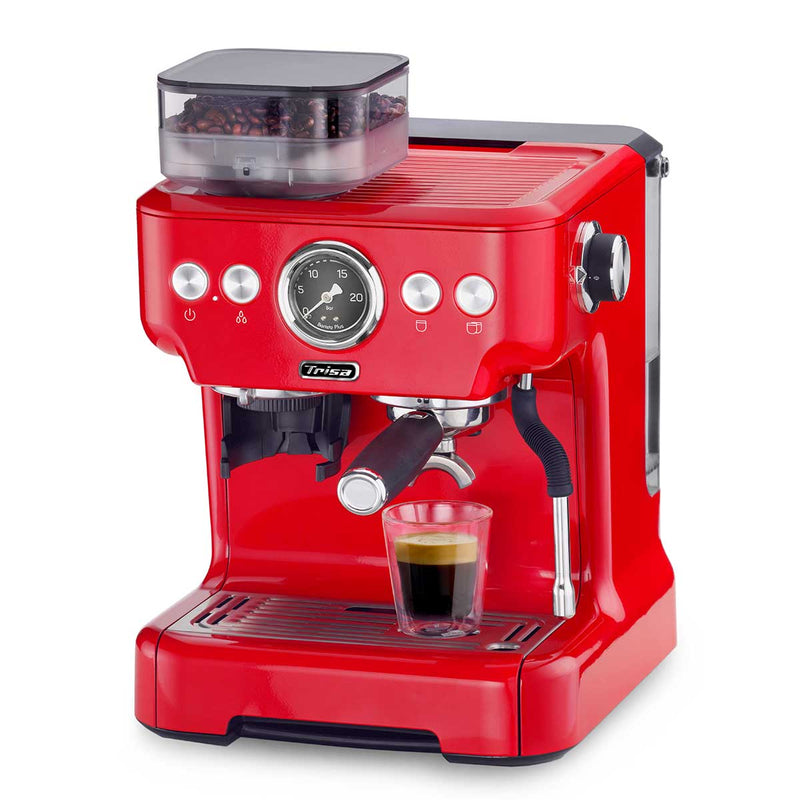 TRISA 6219.8212 Espresso machine "Barista Plus", Red ماكينة اسبريسو "باريستا بلس"، لون أحمر تريسا