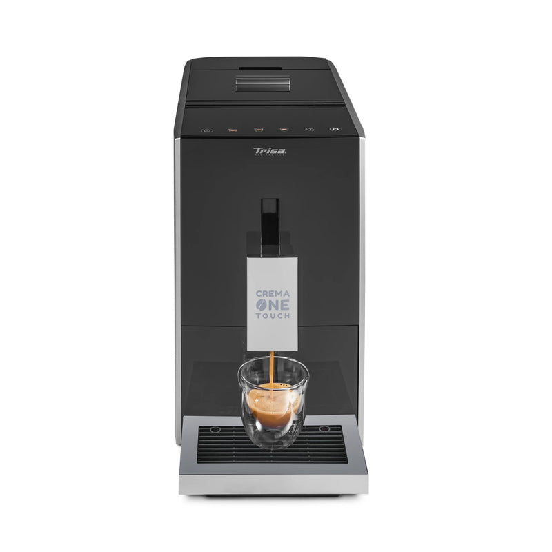 TRISA 6220.42 Crema One Touch Coffee Machine, Silver ماكينة صنع القهوة بلمسة واحدة تريزا