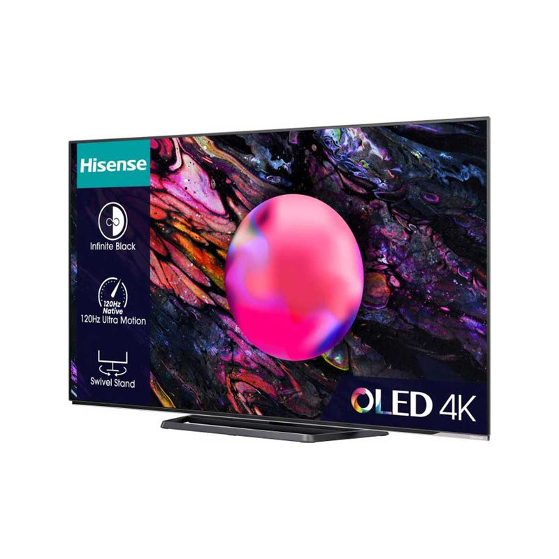 HISENSE 65A85K OLED Smart TV Rotating Stand, 65 Inch  شاشة هايسنس حجم 65