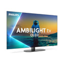 PHILIPS 65OLED810/12 Ambilight - 4K - OLED - Frameless - P5 AI Perfect Picture Engine - 144 Hz - Google TV - European origin, 65-Inch شاشة حجم 65 معالج بي 5 مدعوم بالذكاء الاصطناعي بدقة 4 كي + 144 هيرتز +اضائة من ثلاث جوانب فلبس