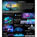 PHILIPS 65OLED810/12 Ambilight - 4K - OLED - Frameless - P5 AI Perfect Picture Engine - 144 Hz - Google TV - European origin, 65-Inch شاشة حجم 65 معالج بي 5 مدعوم بالذكاء الاصطناعي بدقة 4 كي + 144 هيرتز +اضائة من ثلاث جوانب فلبس