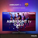 PHILIPS 65OLED810/12 Ambilight - 4K - OLED - Frameless - P5 AI Perfect Picture Engine - 144 Hz - Google TV - European origin, 65-Inch شاشة حجم 65 معالج بي 5 مدعوم بالذكاء الاصطناعي بدقة 4 كي + 144 هيرتز +اضائة من ثلاث جوانب فلبس