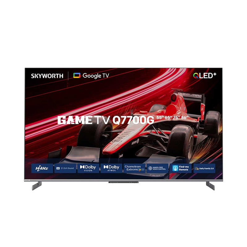 SKYWORTH 65Q7700G 4K QLED, 2.1 HDMI, 144 Hz (Google TV), 65 Inch شاشة سكاي وورث حجم 65