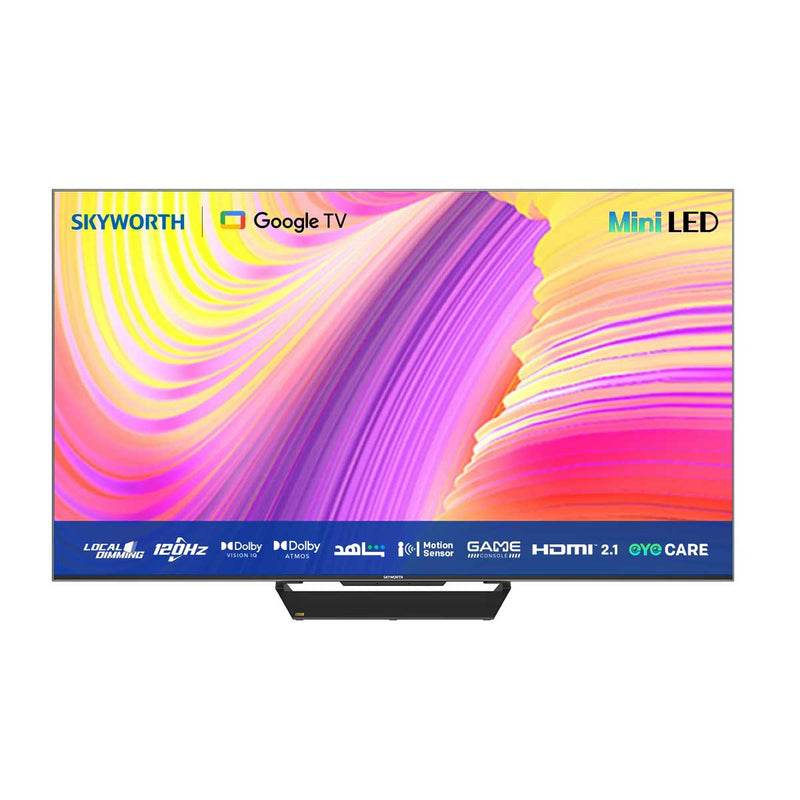 SKYWORTH 65SUF9660 Mini LED, 4K, 2.1 HDMI, 120Hz (Google TV), 65 Inch شاشة سكاي وورث حجم 65