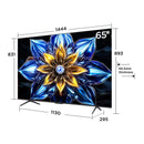 TCL 65T8C 4K QLED HDR Smart TV, Google TV with 144Hz Motion Clarity Pro and Onkyo 2.1 Sound