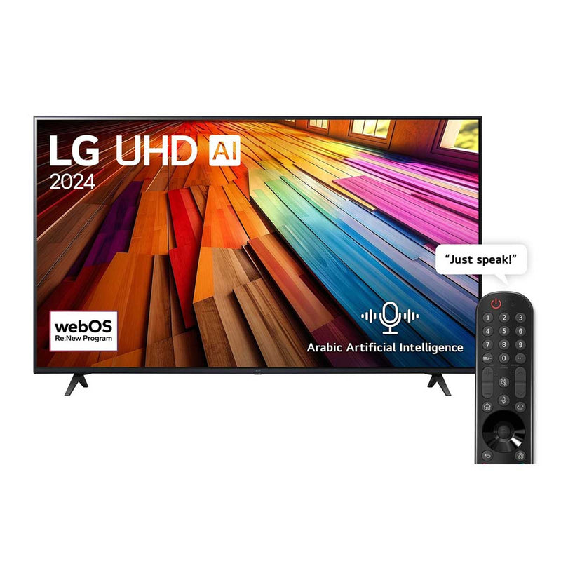 LG 65UT80006LB UHD AI UT80 4K Smart TV AI Magic remote HDR10 webOS24, 65 Inch شاشة الجي حجم 65